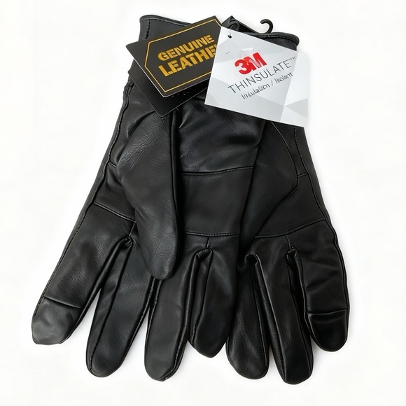 3M Thinsulate Other - 3M Thinsulate Genuine Leather Gloves - Black Sz 2XL